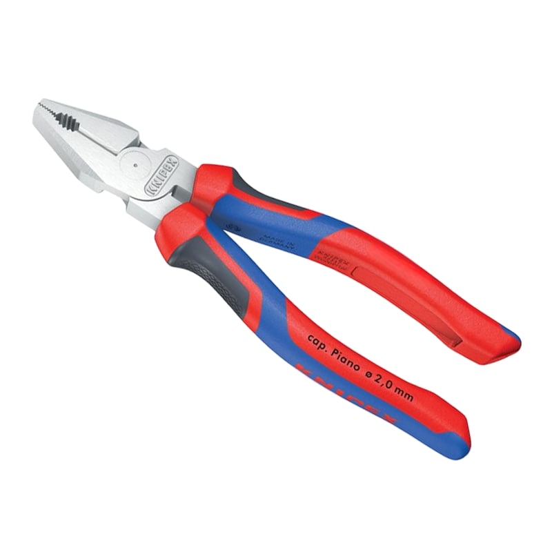225 mm Kraft Kombi Universal Zange verchromt 3K Griffe Knipex