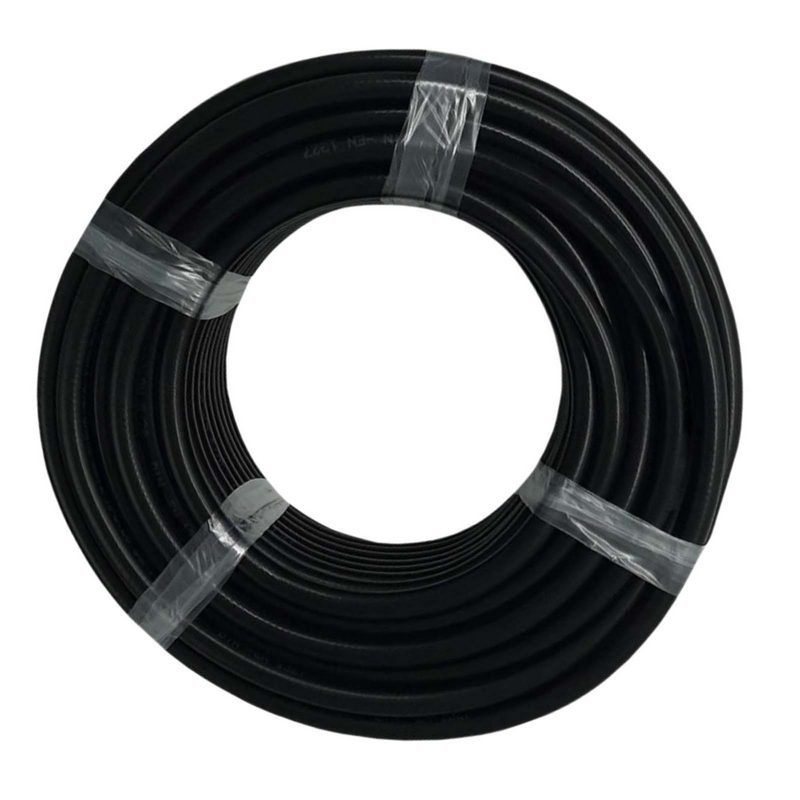 12,7 x 19 mm PVC Spezial Druck Kompressor Luft Schlauch ölbeständig hochflexibel SOFT schwarz - PN 16 bar
