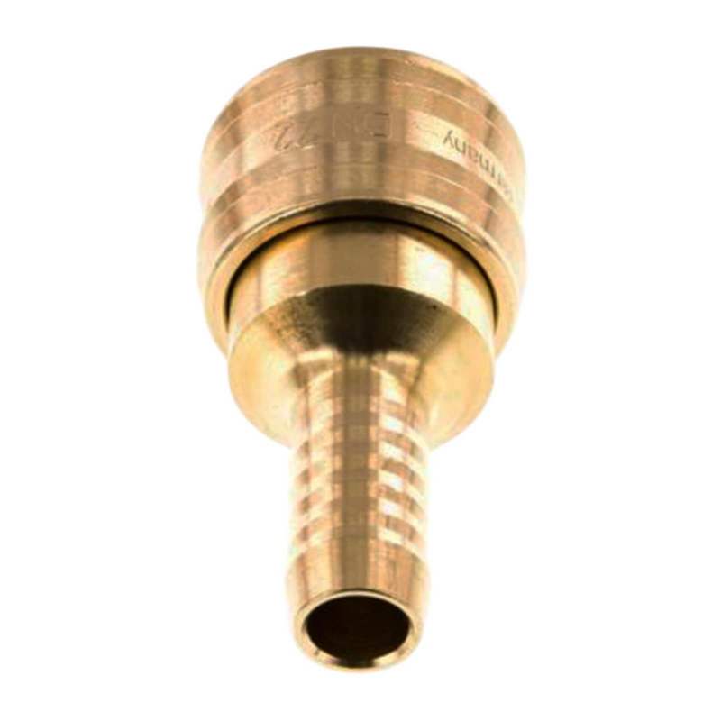 8 mm Druckluft Kupplung Dose Schnell Schlauch Tülle Messing NW 7,2 LW - PN 35 bar