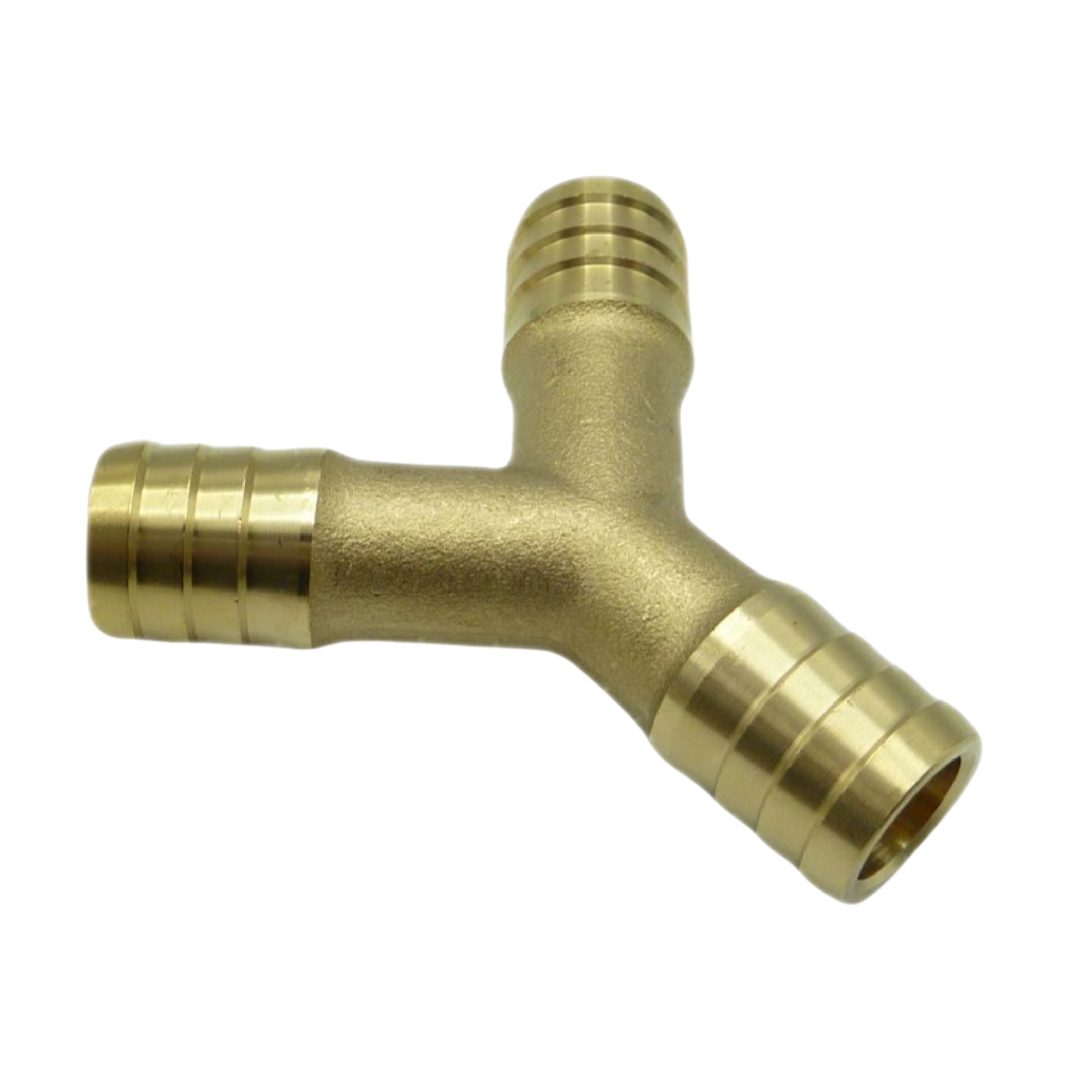 6 mm - 1/4" Zoll 90° Y-Stück Schlauch Verbinder Verteiler Tülle Kupplung Reparatur Messing PN 10 bar
