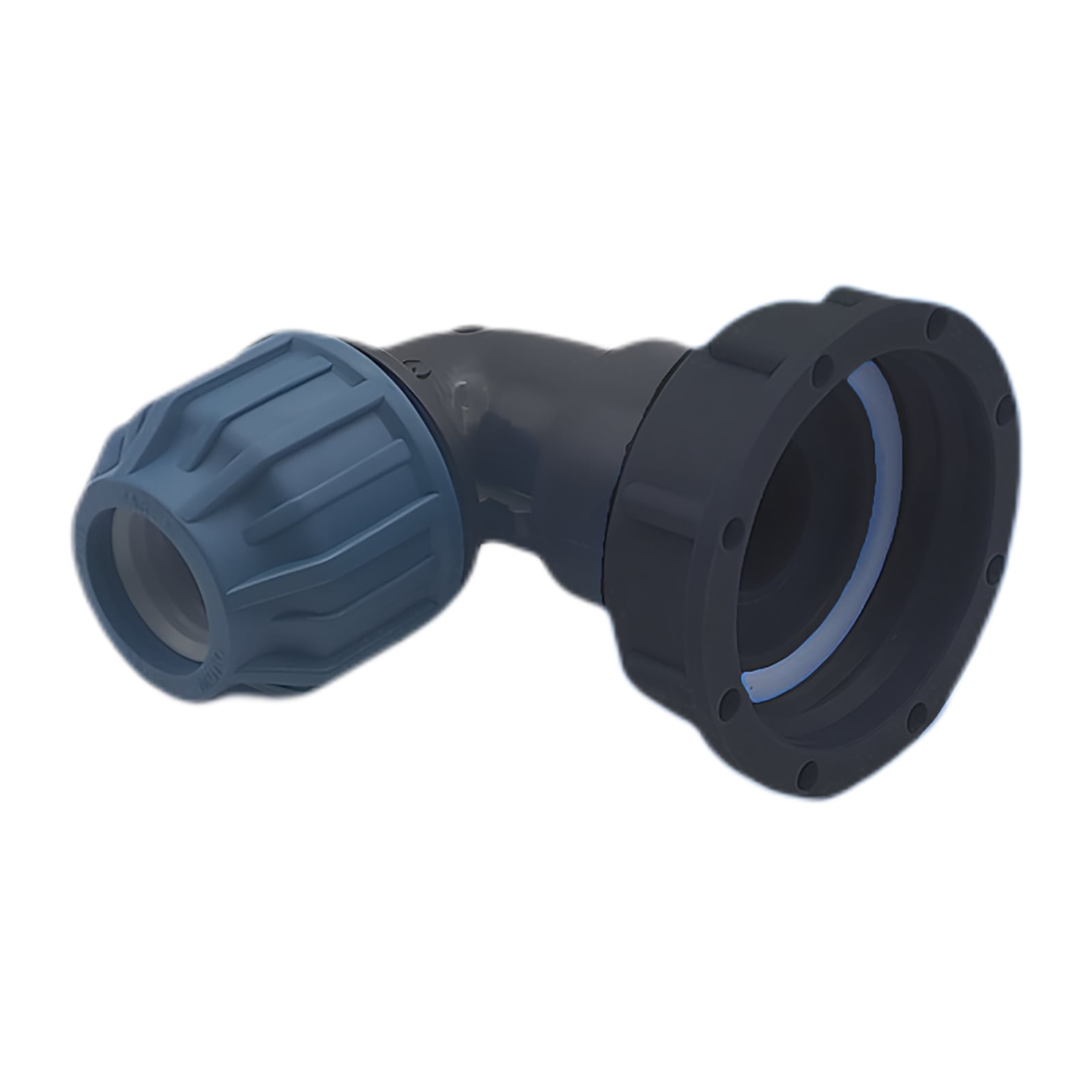 IBC Container Anschluss Adapter Set S60 x 6 -> 32 mm PE/PP Winkel 90°