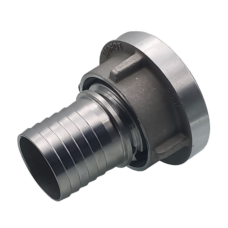 STORZ C DN 52 KA 66 V4A Saug Druck Kupplung -> gerillter Sägezahn Stutzen Tülle Sicherungsbund DN50 Klemmschale Einband - PN 16 bar