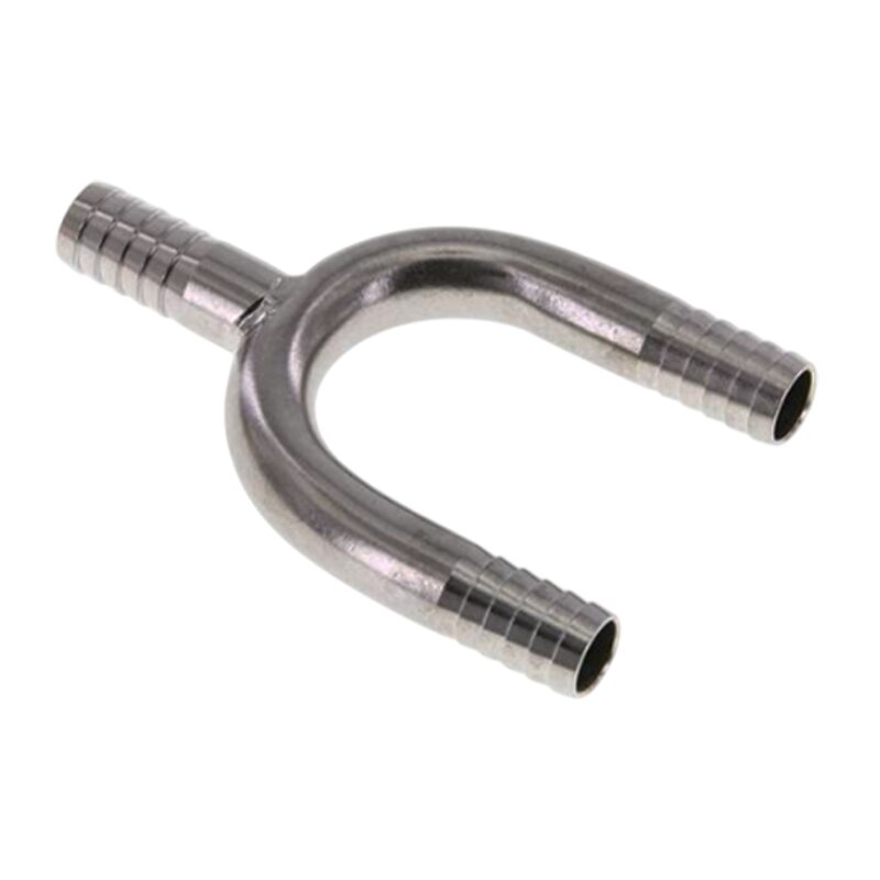 9 mm - 3/8" Zoll 90° Y-Stück Schlauch Verbinder Verteiler Tülle Kupplung Reparatur Edelstahl VA 1.4301
