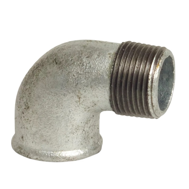 3/8" Gusseisen Temperguss Fitting Nr. 92 Winkel 90° Innen x Außengewinde IG x AG DVGW PN 25 bar