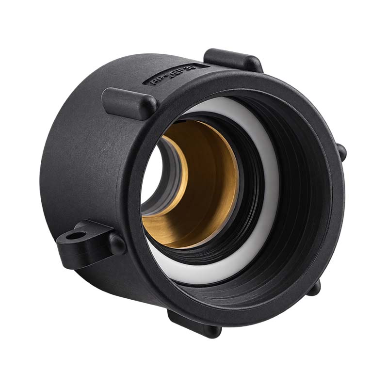 S60 x 6 IBC Adapter auf Schnellanschluss + Kupplung 1 1/2" 38 mm Container Tank Zubehör (GEKA kompatibel)