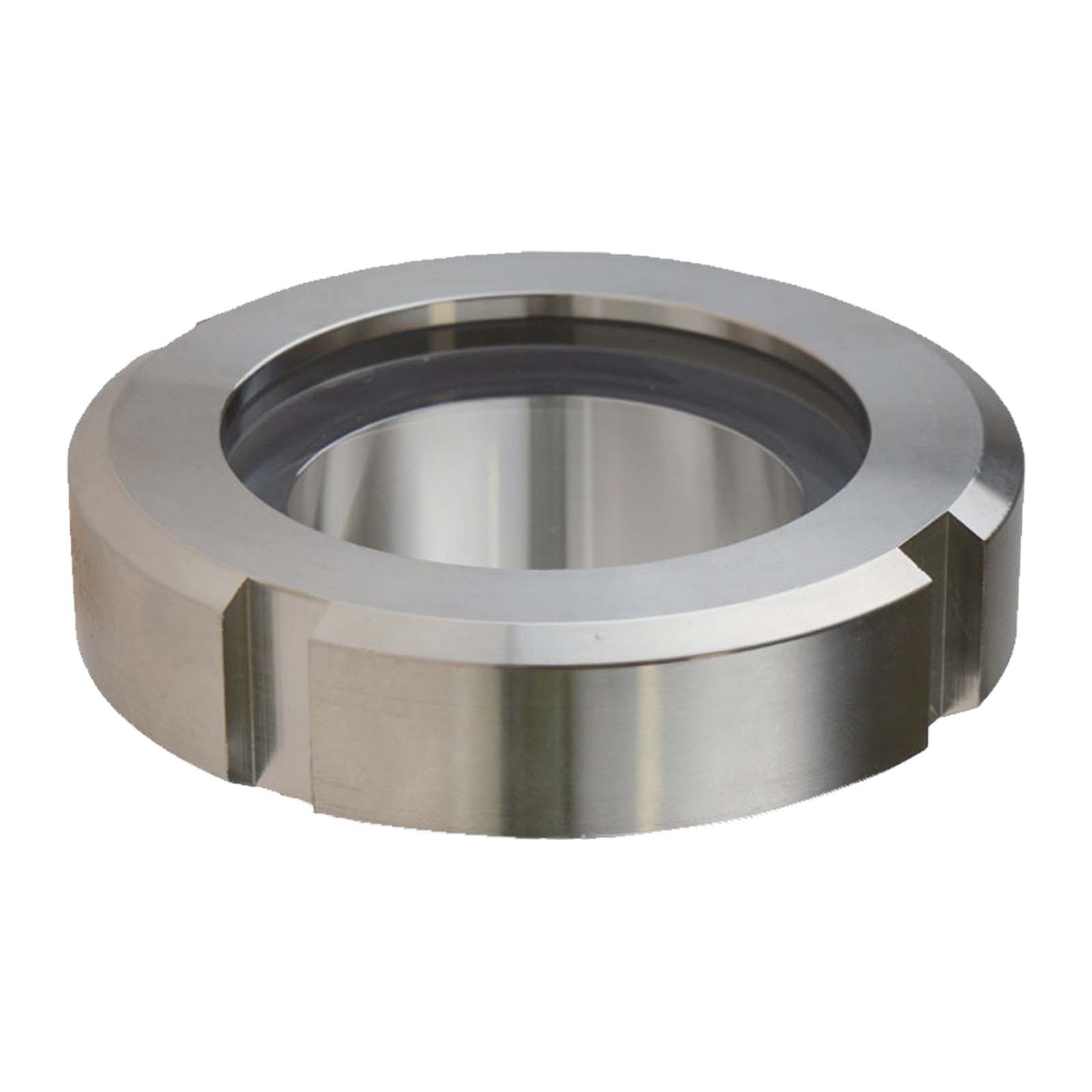 DN 100 Milchrohr Verschraubung DIN 11851 Schraubschauglas Anschweißende ID x AD 100 x 104 mm - PN 25 bar
