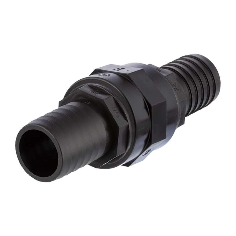 32 x 25 mm PP Schlauch Verbinder reduziert 2-fach Stutzen Tülle Pool Teich Garten PP schwarz - PN 6 bar