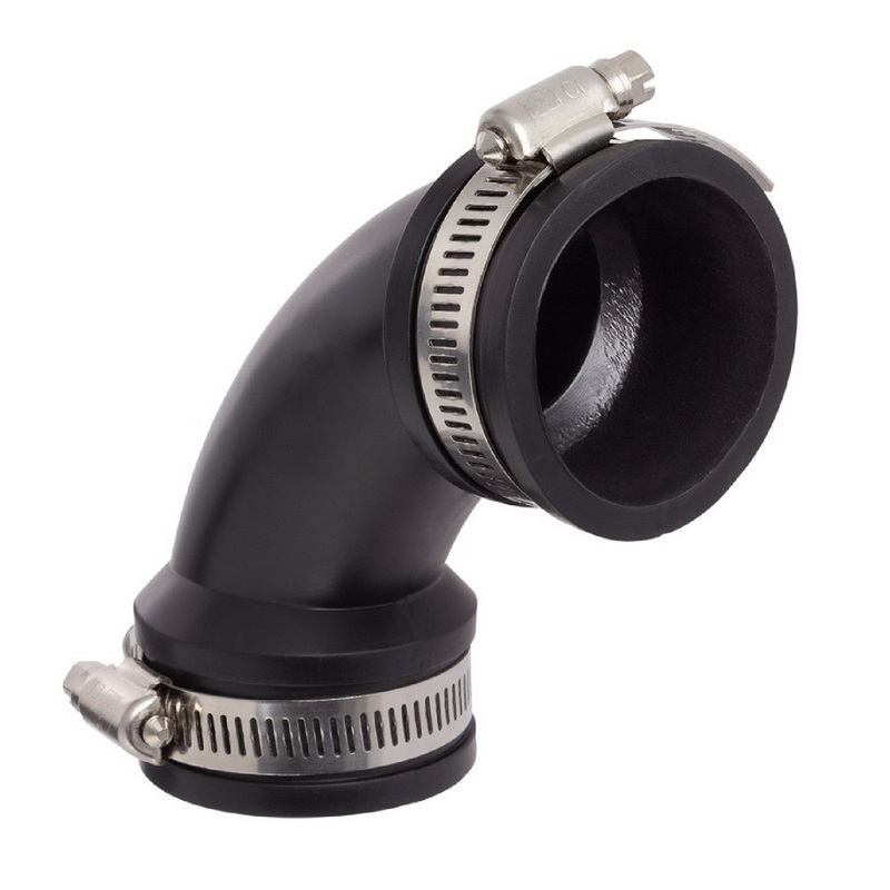 160 mm NBR Flex Fitting Bogen 90° Verbinder Reparatur (Klemmbereich 160 mm)