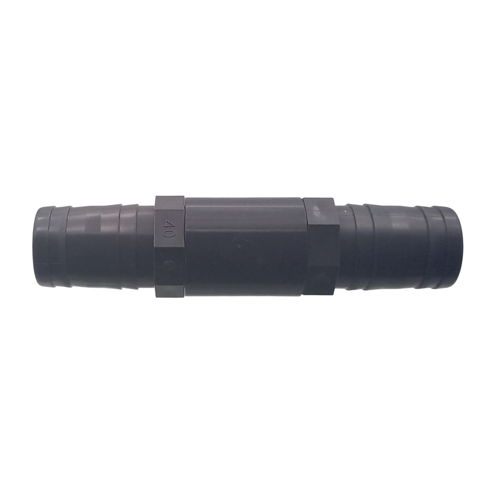 40 mm PVC PROFI Gerade Schlauch Verbinder Stutzen Tülle Pool Teich Garten - PN 10 bar - Montage-Set