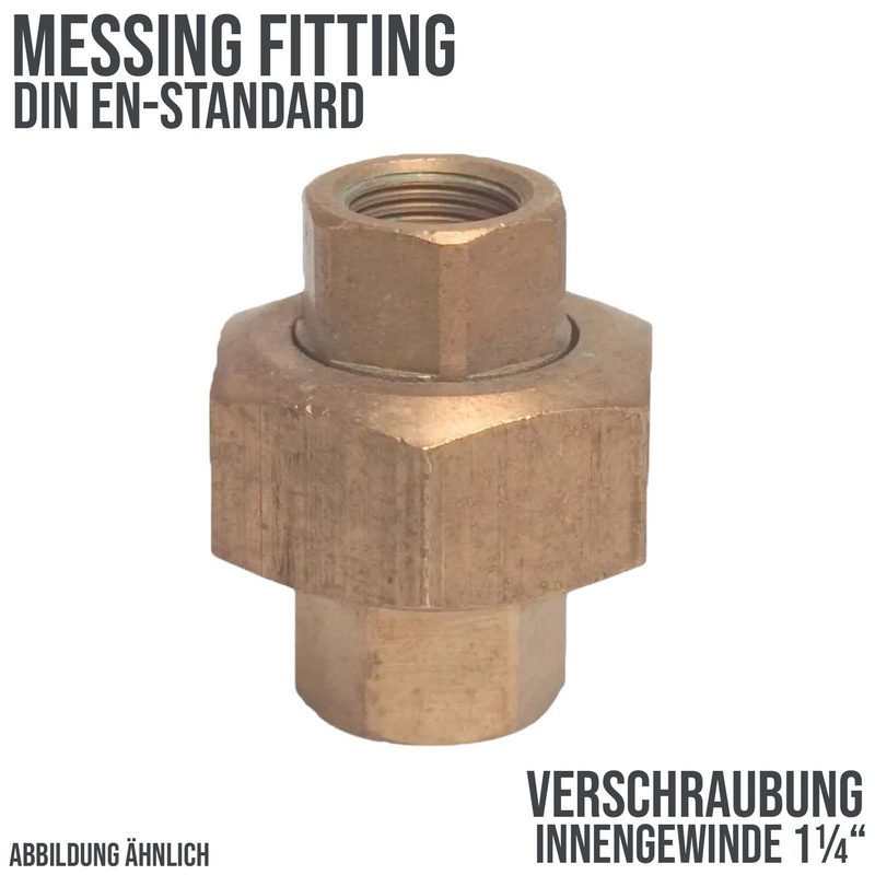 1 1/4" Verschraubung Nr. 340 Innengewinde IG Messing Fittings PN 40 bar bar