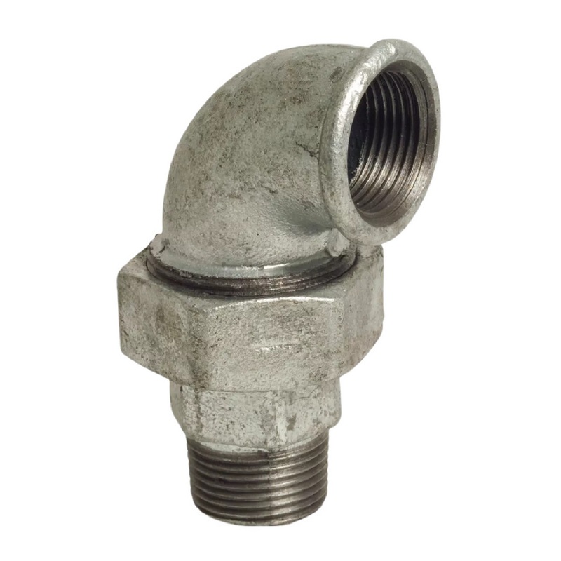 1/2" Gusseisen Temperguss Fitting Nr. 96 Winkelverschraubung 90° Innen x Außengewinde IG x AG DVGW PN 25 bar