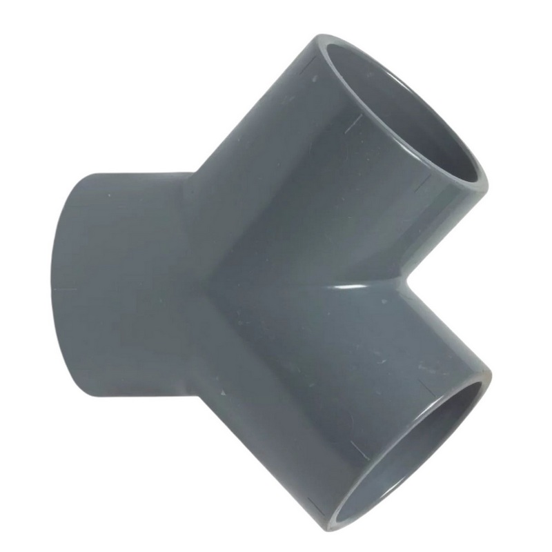 25 mm PVC Klebe Fitting Y-Stück 45° Winkel Muffe Verbinder - PN 10 bar