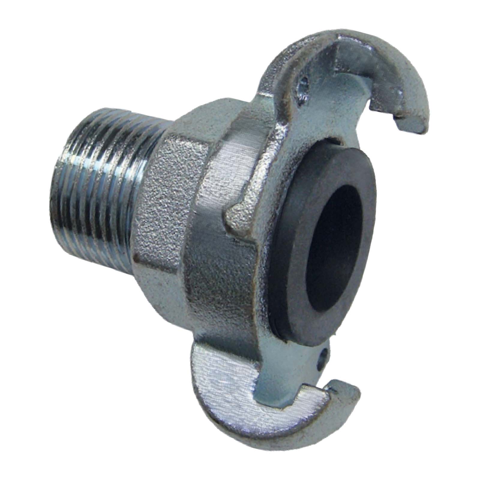 1" Klauen Kupplung Stahl European Type Abstand 42 mm Bohrung Außengewinde AG - PN 10 bar