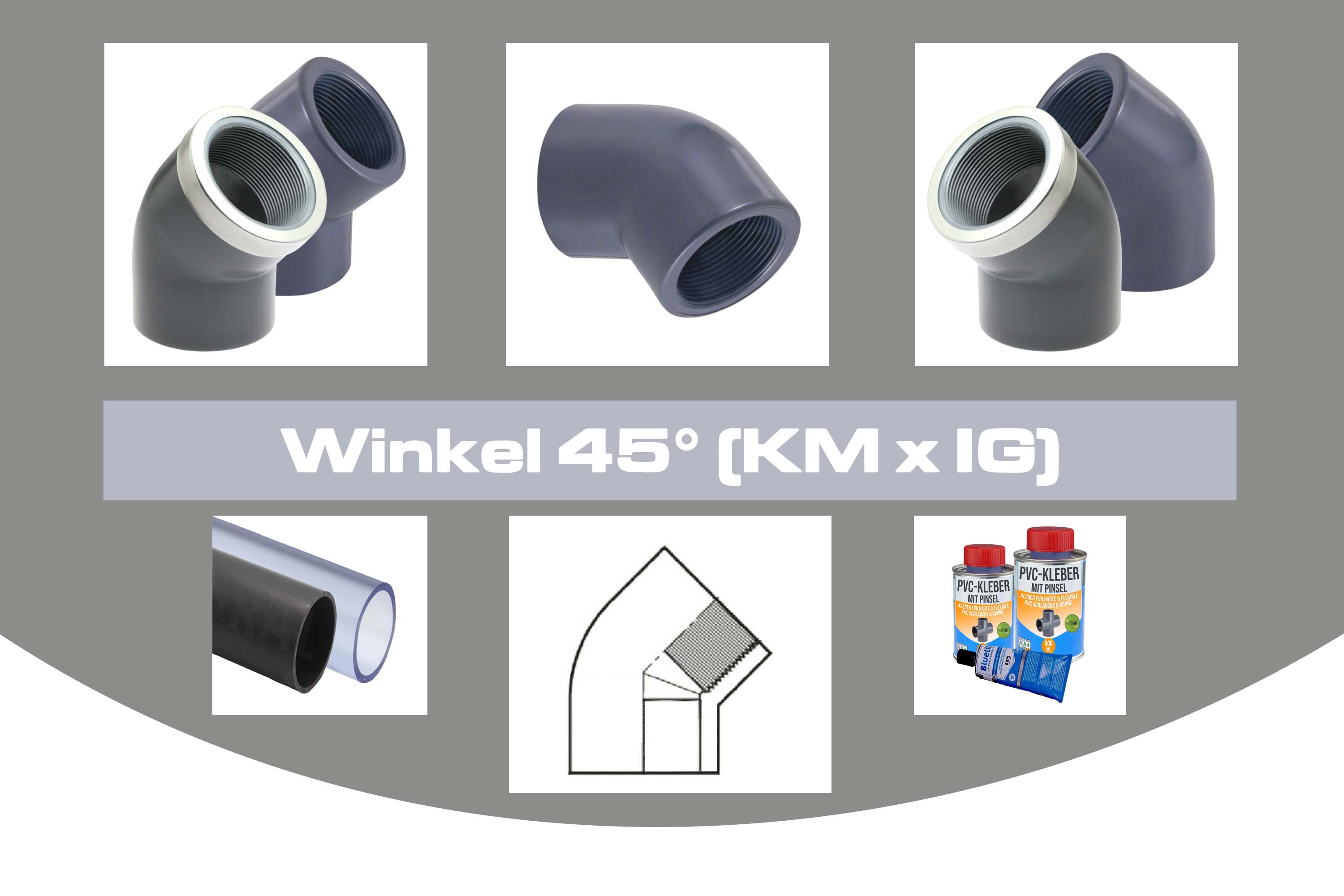 Winkel 45° (KM x IG)
