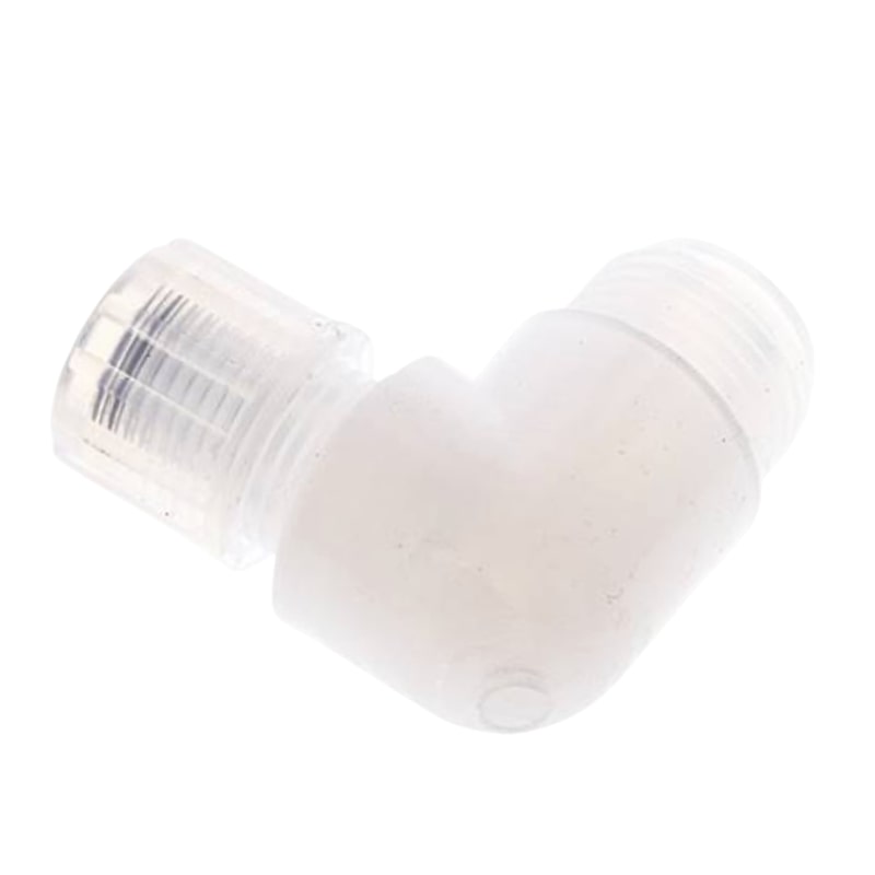 6 x 4 mm x 1/4" Winkel 90° Kupplung Aussengewinde PFA Verschraubung PA PP Schlauch FDA - PN 10 bar