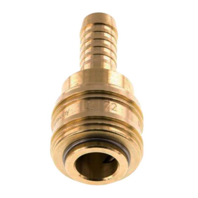 8 mm Druckluft Kupplung Dose Schnell Schlauch Tülle Messing NW 7,2 LW - PN 35 bar