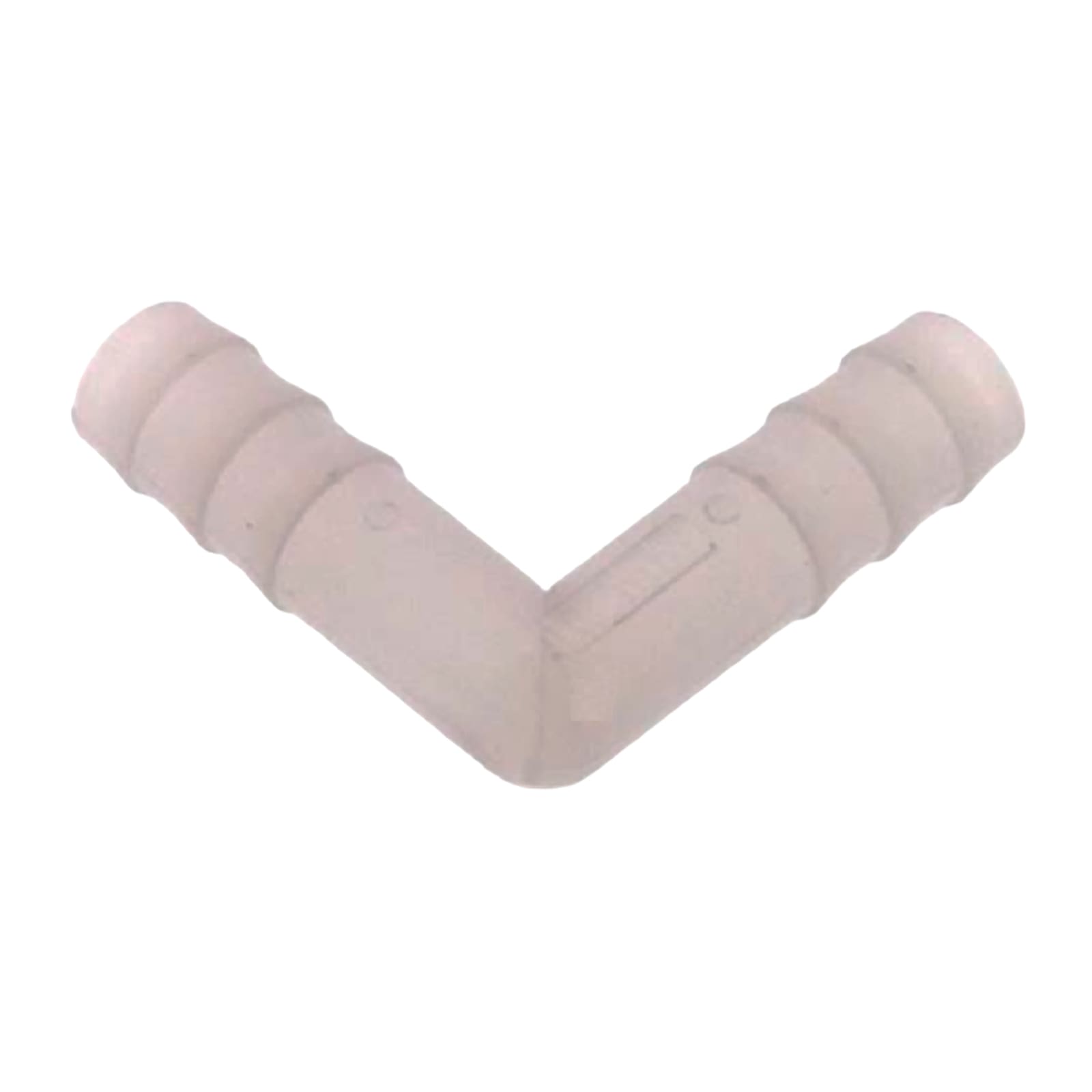 4 mm PVDF Winkel 90° Schlauch Verbinder Stutzen Tülle Fitting FDA Lebensmittel weiss PN 10 bar