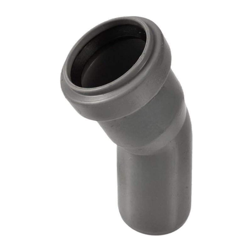 110 mm PP Bogen 30° Abzweig Abfluß Abwasser HT KG Rohr Steckmuffe x Stutzen grau