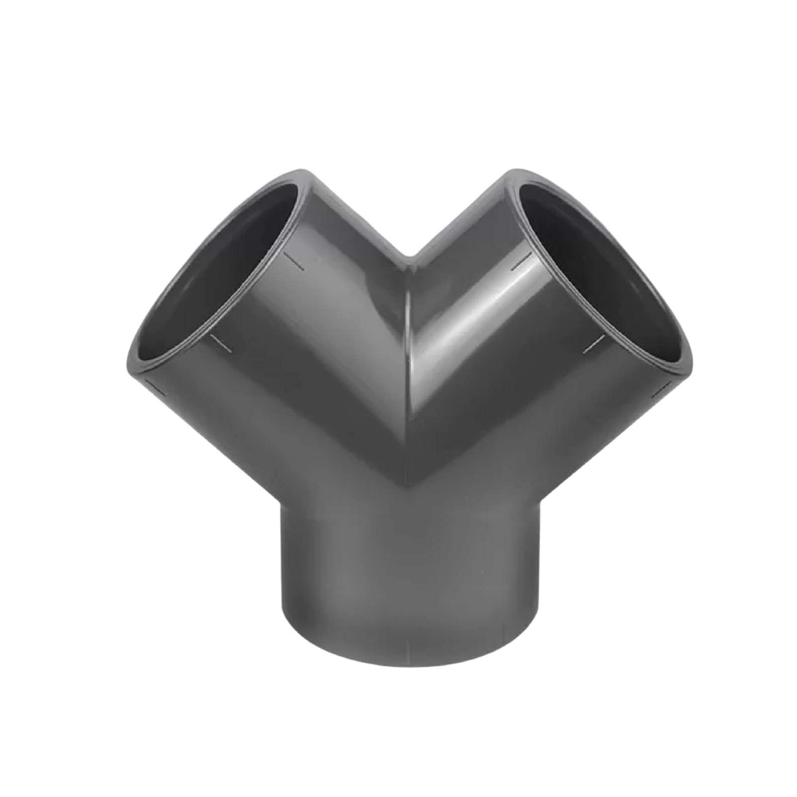 75 mm VDL PVC Klebe Fitting Y-Stück 45° Winkel Muffe Verbinder - PN 10 bar