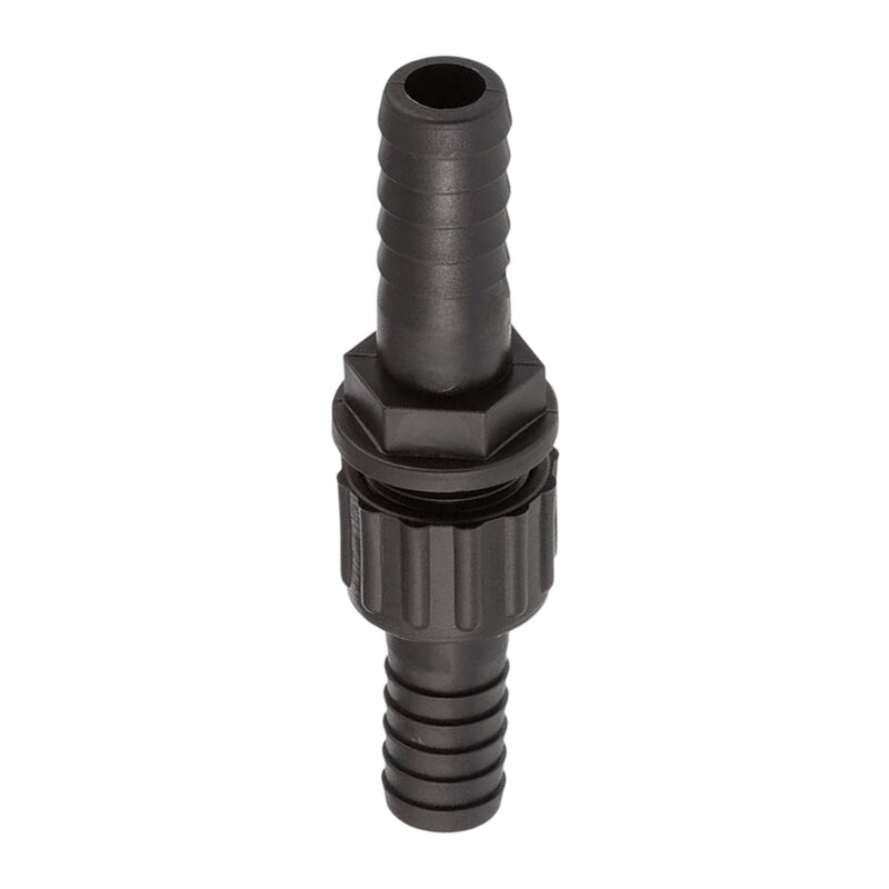 16 mm Schlauch Verschraubung 2-fach Stutzen Tülle Pool Teich Garten PP schwarz - PN 6 bar