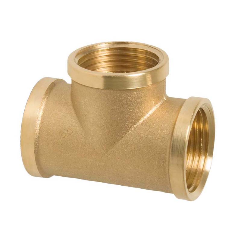 1" T-Stück 90° Nr. 130 Innen x Innengewinde IG Messing Fittings PN 30 bar