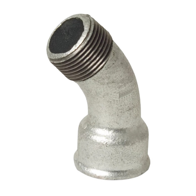 3/4" Gusseisen Temperguss Fitting Nr. 40 Bogen 45° Innen x Außengewinde IG x AGDVGW PN 25 bar