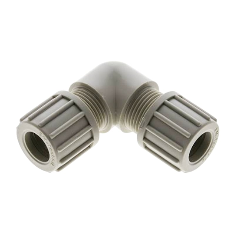 8 x 4 mm Winkel 90° Kupplung PA PP Schlauch Verschraubung Verbinder FDA - PN 10 bar