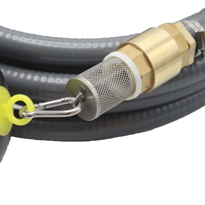 19 mm 3/4" Zoll Ansaug Saug Schlauch Pumpen Garnitur schwimmende Entnahme grau - 18 m