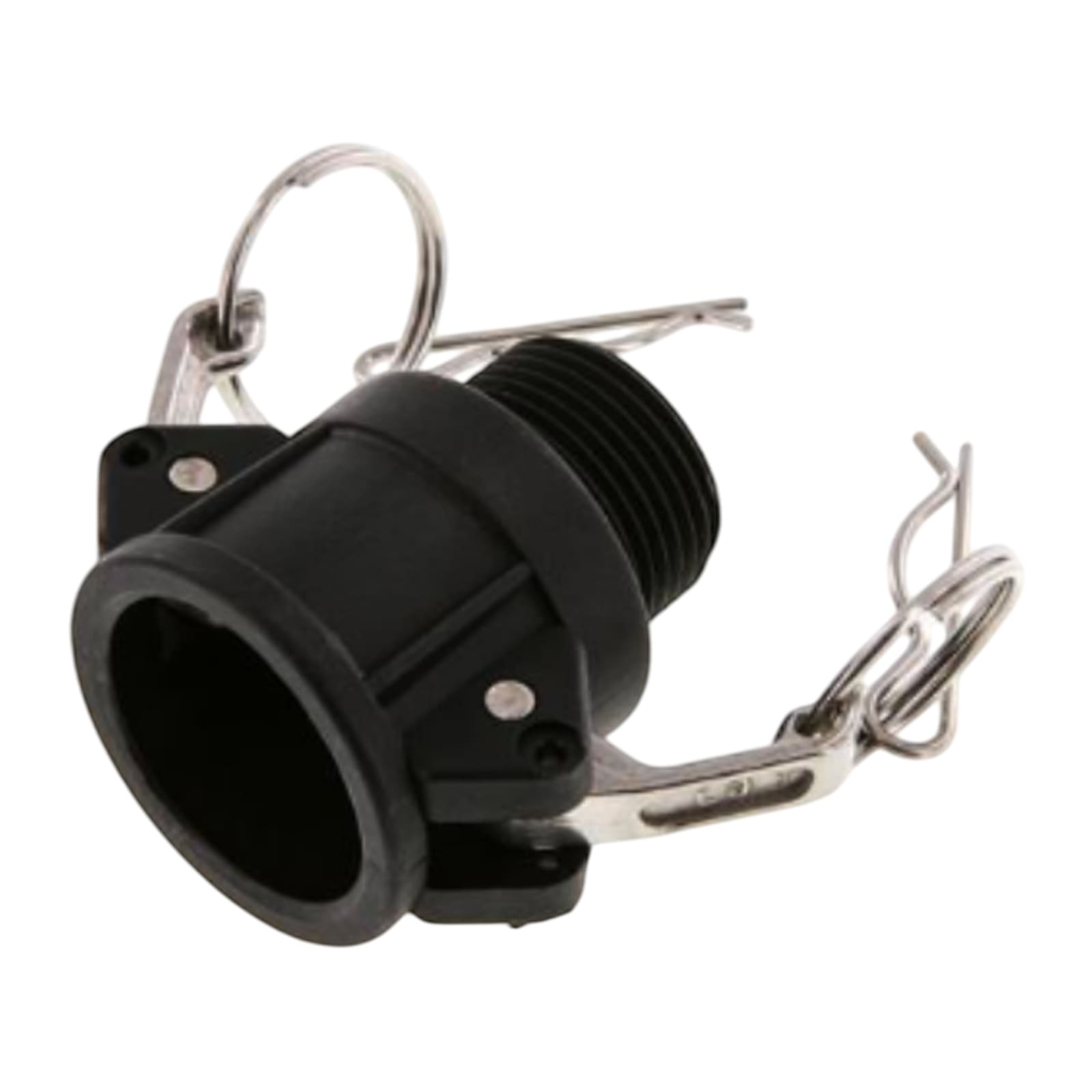 Kamlock Typ B - Mutterteil (119,5 mm) Polypropylen PP mit Außengewinde (AG) 4" Zoll DN100 - PN 5 bar