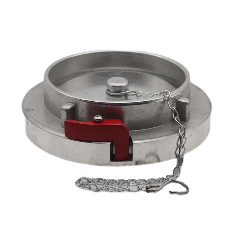 STORZ A DN 110 KA 133 Blindkupplung mit Kette / Verriegelung Saug Bau Feuerwehr Schlauch Aluminium - PN 16 bar