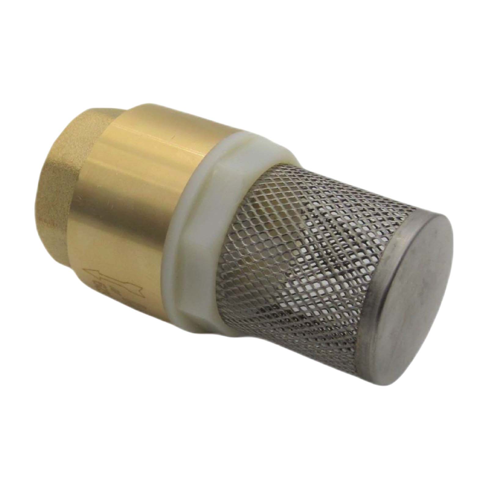 3/4" Zoll Fuß Rückschlag Absperr Ventil Messing Edelstahl Saugkorb Kunststoff Verschluss - PN 10 bar