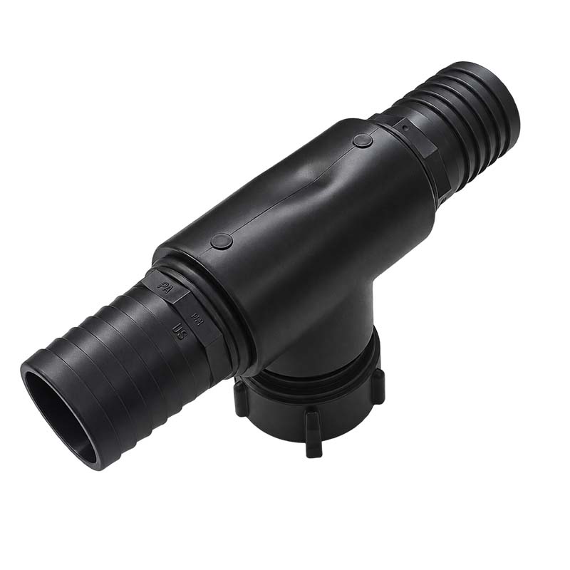 S60 x 6 IBC T-Stück Adapter 2-fach Tülle Stutzen 2" (50 mm) Container Fass Tank Zubehör PN 10 bar