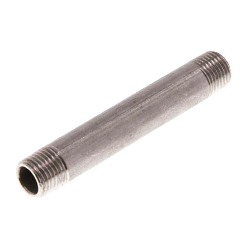 4 " Rohrnippel Edelstahl (1.4571) Nr. 23 - 200 mm Länge Außen x Außengewinde AG Fittings - PN 20 bar