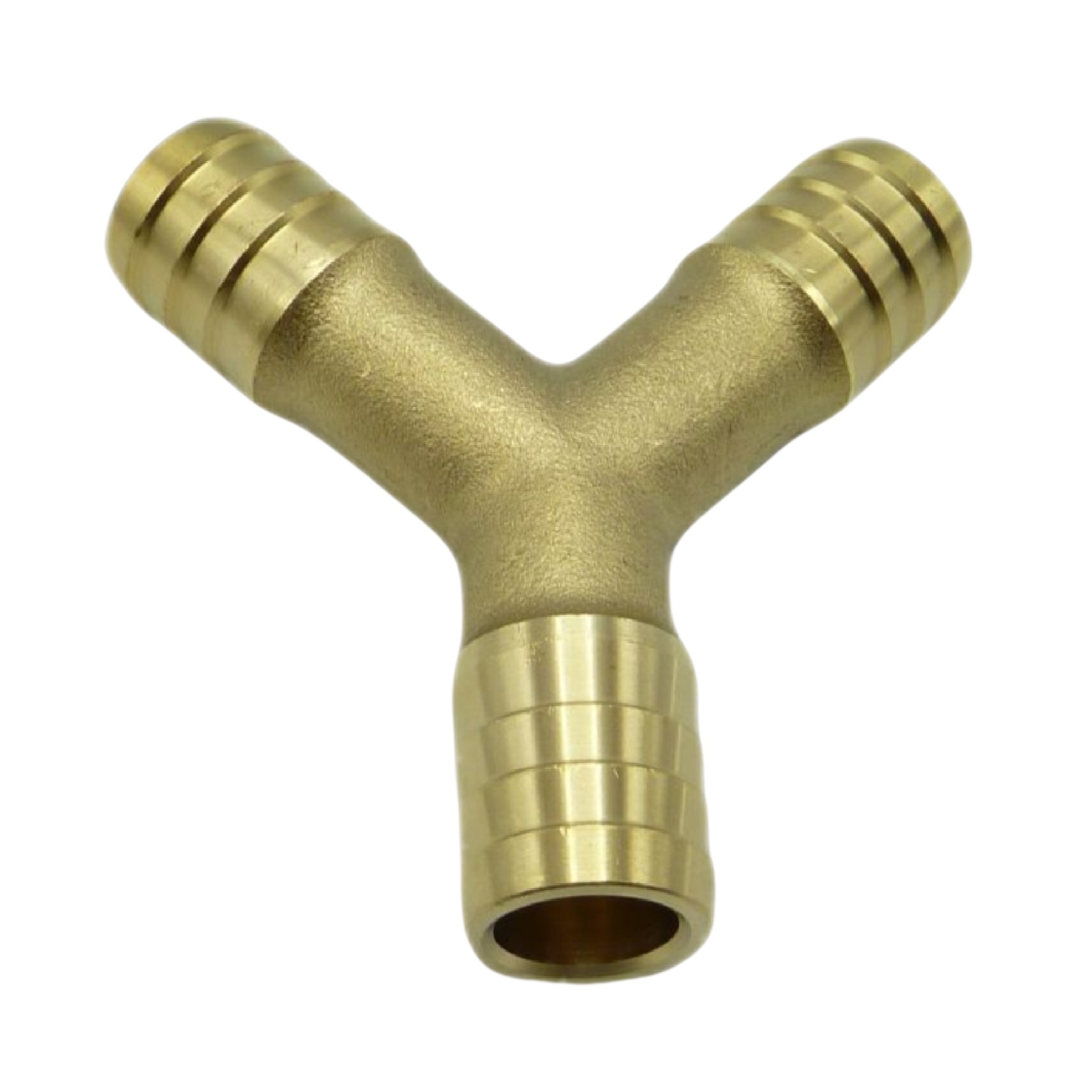 6 mm - 1/4" Zoll 90° Y-Stück Schlauch Verbinder Verteiler Tülle Kupplung Reparatur Messing PN 10 bar