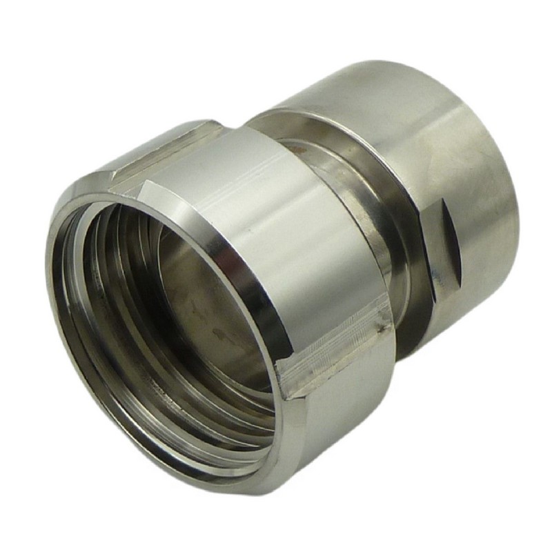 S60 x 6 IBC Adapter mit Innengewinde IG 1" Edelstahl AISI 316 Container Fass Tank Zubehör PN16 bar