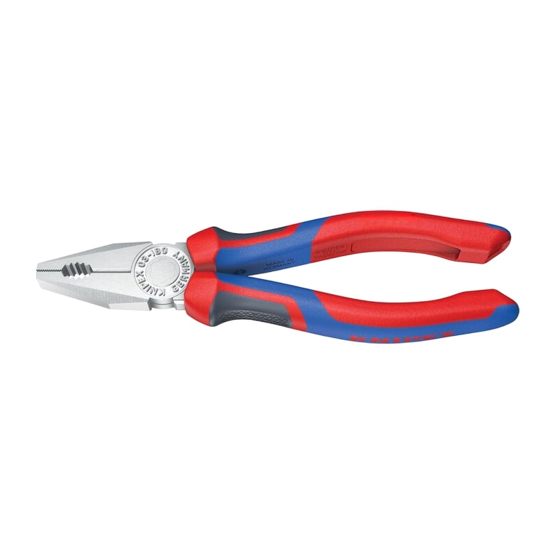 200 mm Kombi Universal Zange verchromt 3K Griffe Knipex