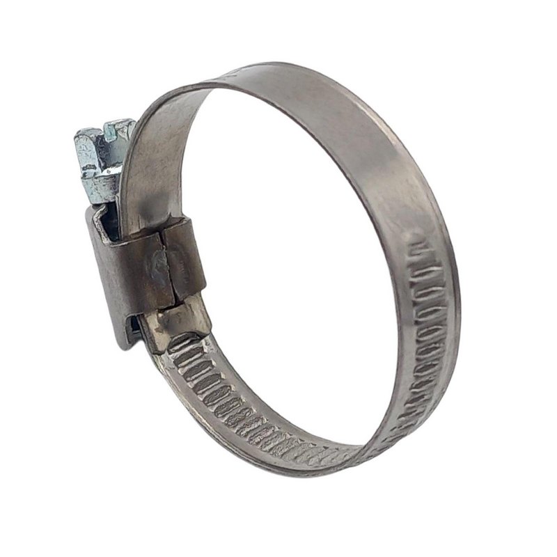 25 - 40 mm Schlauchschelle W2 Edelstahl AISI 430 Rohr Gewinde Schelle - Band: 9 mm