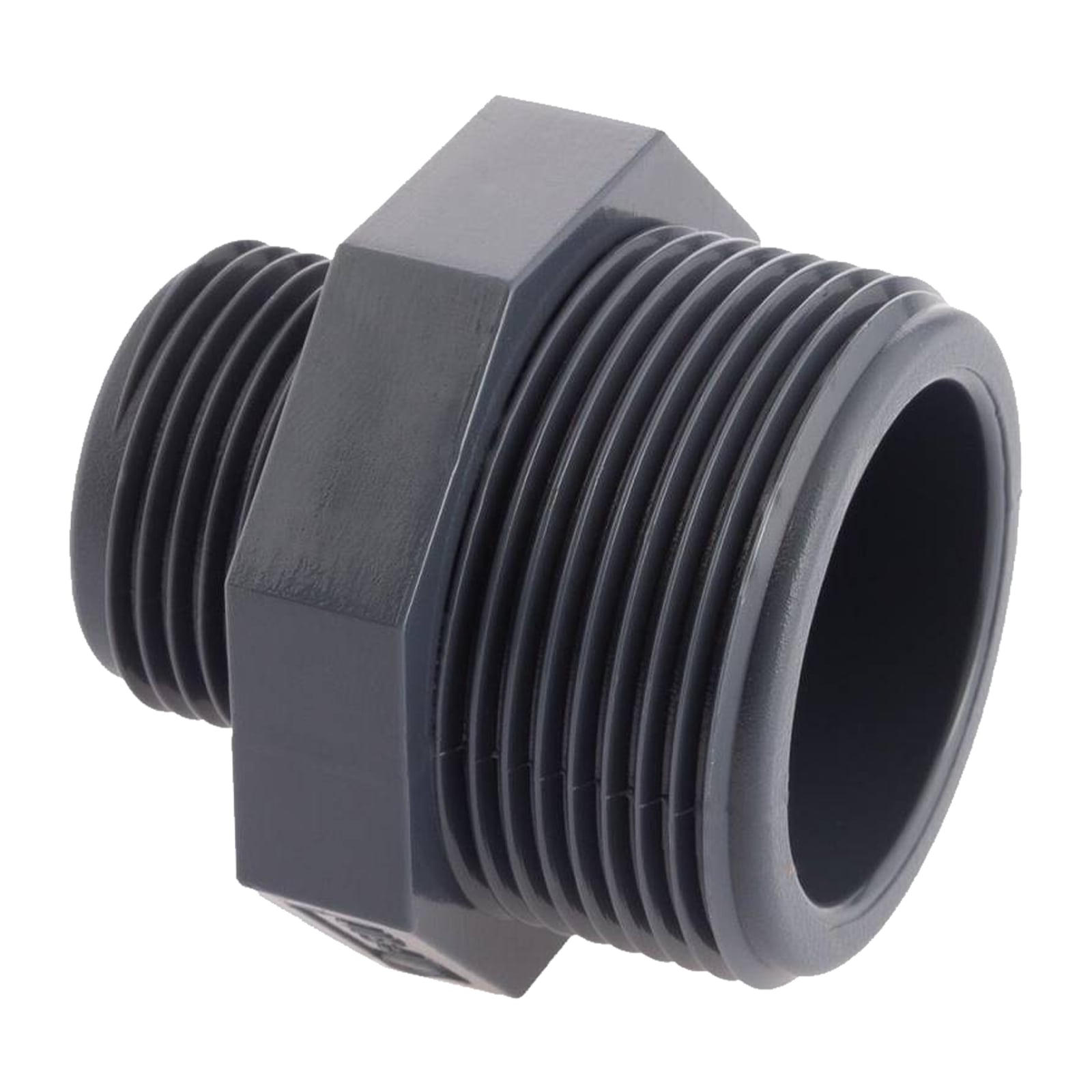 3/4 x 3/8" PVC Fitting Reduzier Nippel Außengewinde Verbinder - PN 10 bar