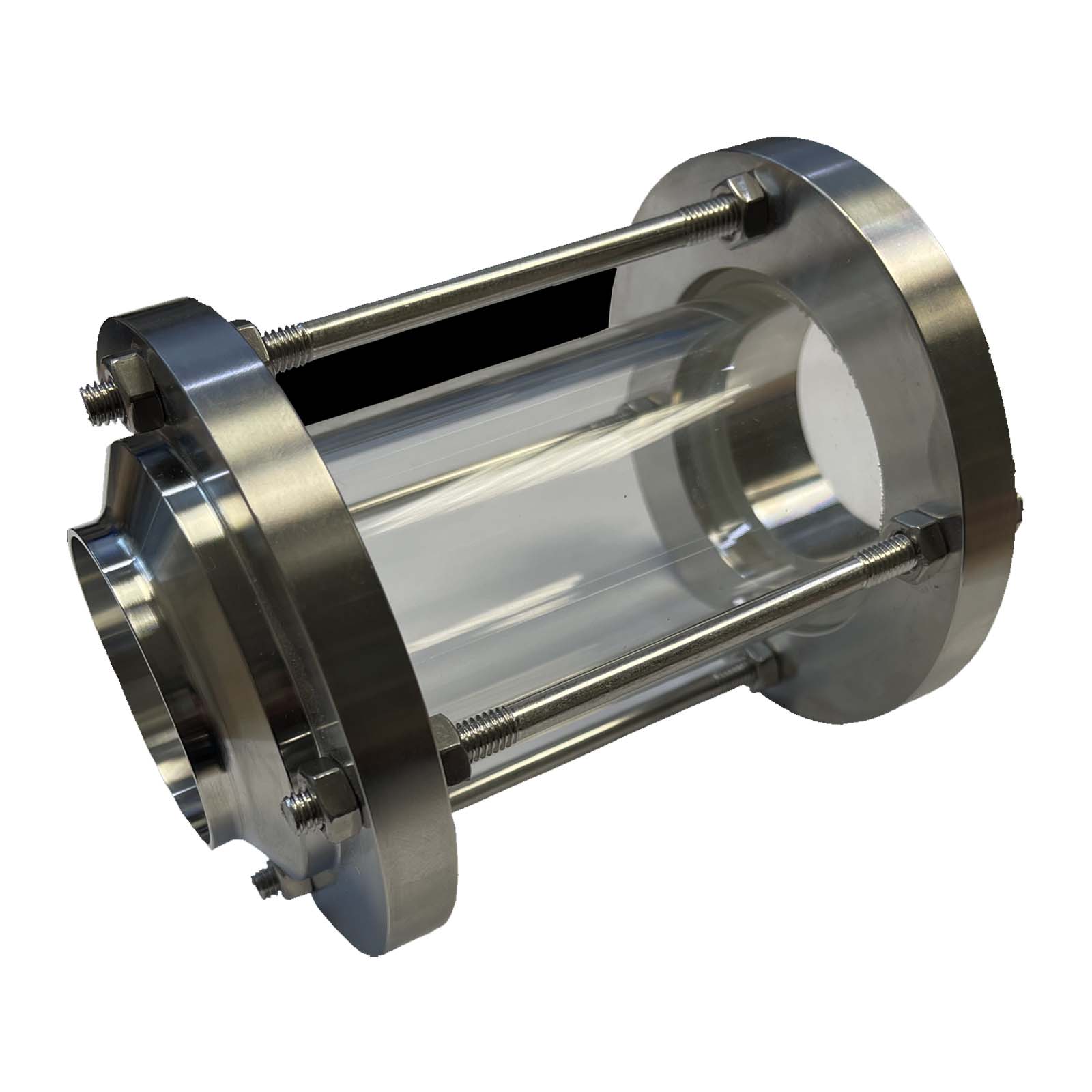 DN 100 Milchrohr Verschraubung DIN 11851 Schauglas Anschweißende ID x AD 100 x 104 mm - PN 25 bar