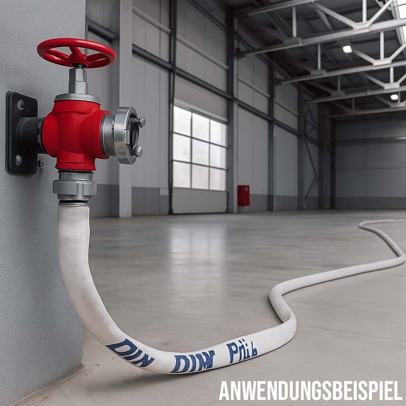 STORZ B KA 89 75 mm 3" Feuerlösch Feuerwehr Pumpen Industrie Schlauch weiß CLASS 1-L1 PN 16 bar - 30 m