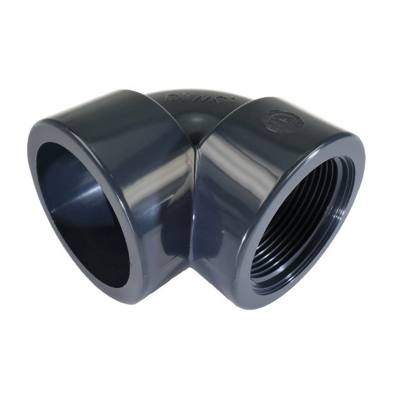 32 mm PVC Klebe Fitting Winkel 90° Außengewinde AG 32 mm x 1 1/4" Muffe Verbinder - PN 10 bar