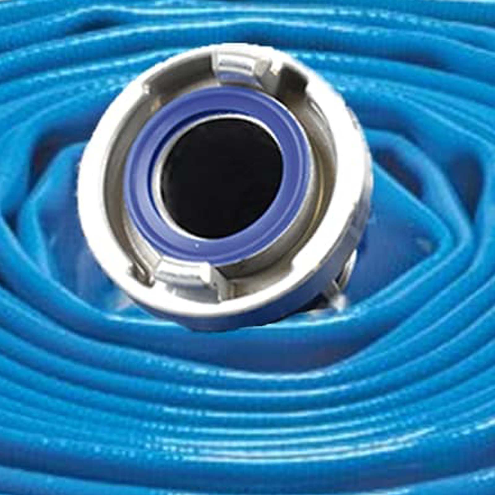 STORZ B KA 89 75 mm 3" Trinkwasser Flach Schlauch DVGW KTW Garnitur blau PN 10 bar - 30 m