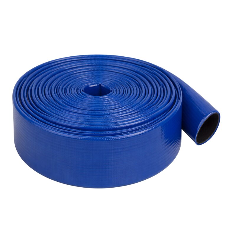 203 mm PVC Flach Schlauch Layflat Wasser Förderung mittel medium duty blau PN 7 bar - 50m