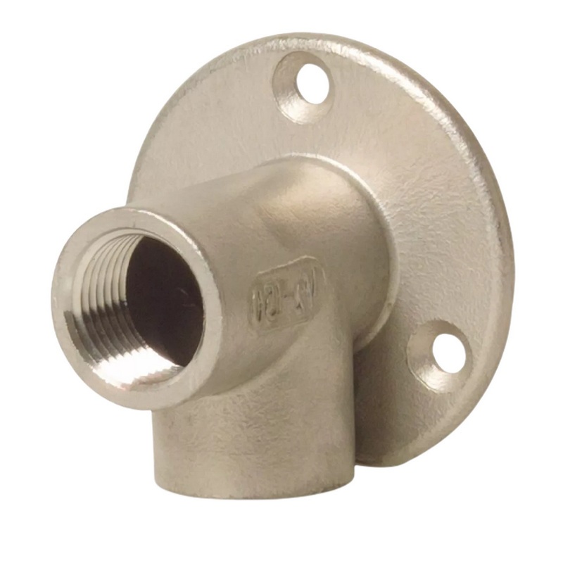 1" Edelstahl Fitting V4A AISI 316 Nr. 471 - Wandwinkel 90° Innengewinde IG - PN 50 bar