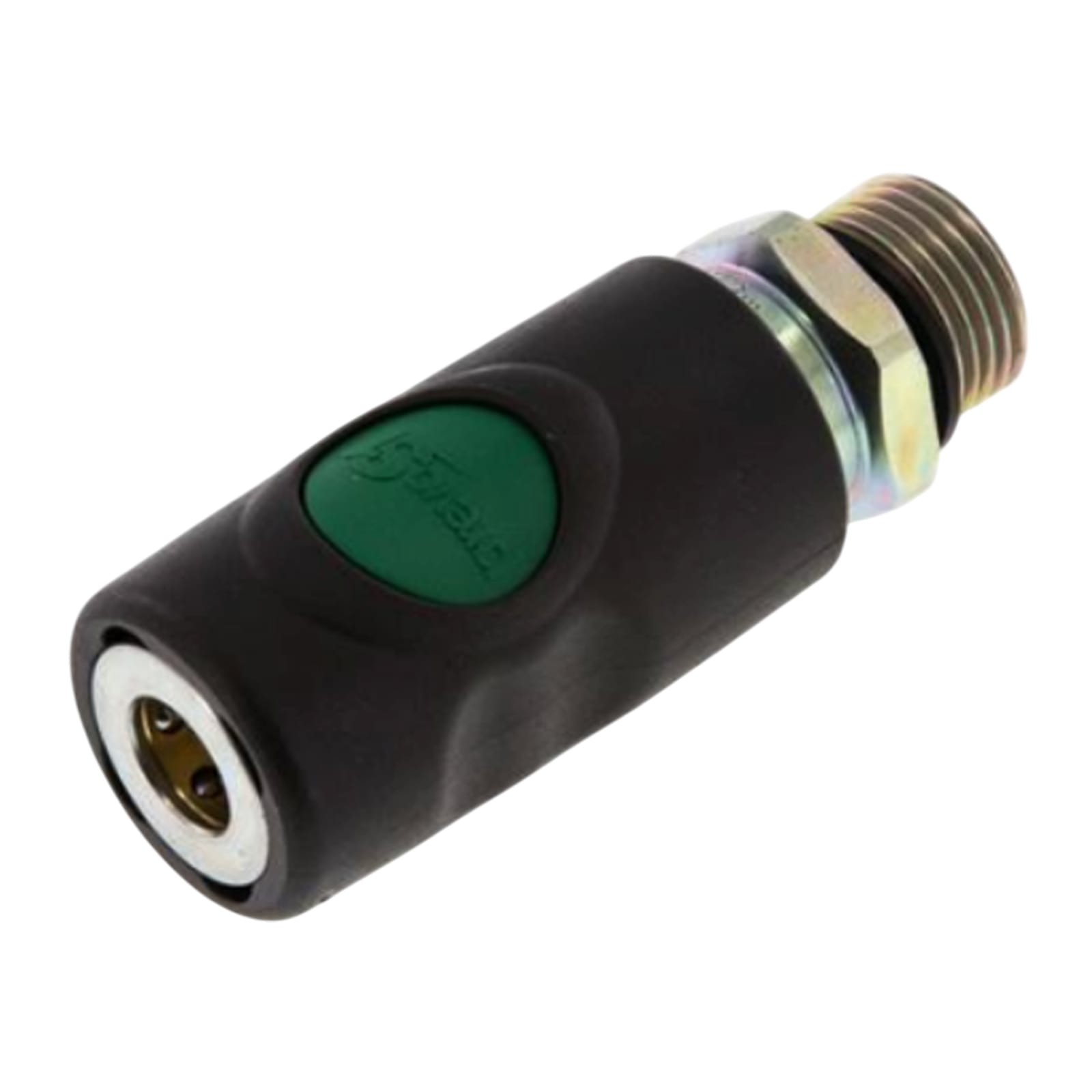 Druckluft Sicherheitskupplung drehbar Kunststoff NW 7.2 Außengewinde AG 1/4" - PN 12 bar