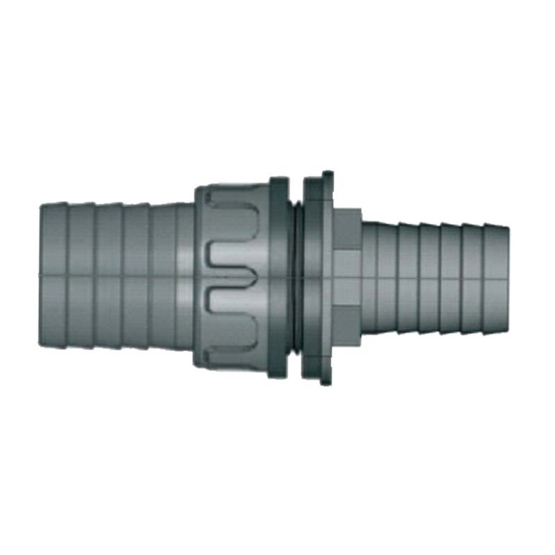 16 x 9 mm Schlauch Verschraubung reduziert 2-fach Stutzen Tülle Pool Teich Garten PP schwarz - PN 6 bar