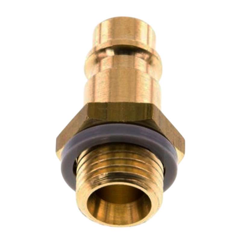1/2" Druckluft Stecker Nippel Einsteck Anschluss Messing NW 7,2 mit Innengewinde AG - PN 35 bar
