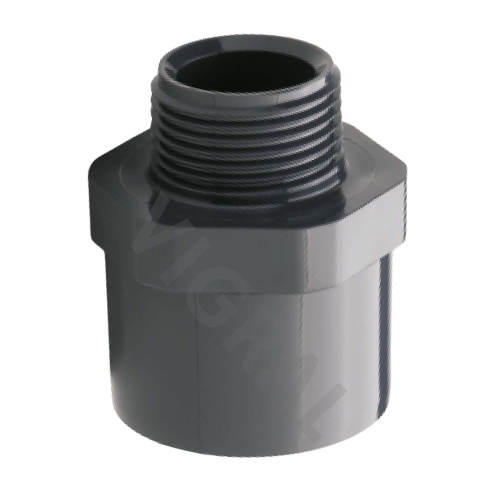 50 mm PVC Klebe Fittings Verrohrungspaket Pool Schwimmbad Schlauch FLEX (1 1/4") - 25 m - rot