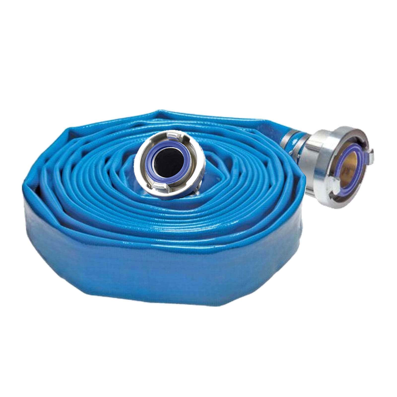 STORZ B KA 89 75 mm 3" Trinkwasser Flach Schlauch DVGW KTW Garnitur blau PN 10 bar - 30 m
