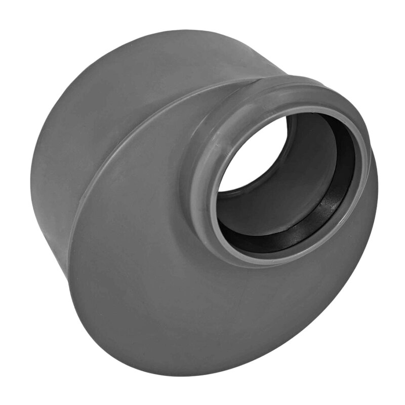 110 x 75 mm PP Reduzierstück exzentrisch Abfluß Abwasser HT KG Rohr Stutzen Muffe grau